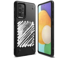 Ringke Onyx Design Durable TPU Samsung Galaxy A72 4G dėklas telefonui juodos spalvos (Paint) (OXSG0047)