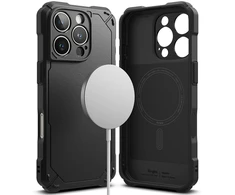Apple iPhone 16 Pro Ringke Rugged Gear Magnetic MagSafe dėklas telefonui juodos spalvos