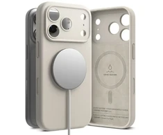 RINGKE SILIKONINIS MAGNETINIS MAGSAFE DĖKLAS iPhone 17 PRO MAX / 18 PRO MAX STONE
