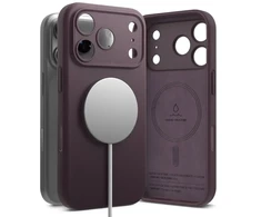 RINGKE SILIKONINIS MAGNETINIS MAGSAFE DĖKLAS iPhone 17 PRO MAX / 18 PRO MAX BURGUNDO SPALVOS