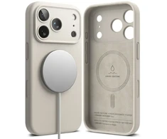 RINGKE SILIKONINIS MAGNETINIS MAGSAFE DĖKLAS iPhone 17 PRO MAX / 18 PRO MAX STONE