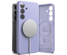 Ringke Silicone MagSafe dėklas skirtas Samsung Galaxy S25 - violetinės spalvos