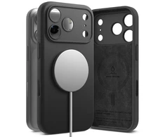 Dėklas Ringke iPhone 17 Pro Max Case Silicone Magnetic Juodas