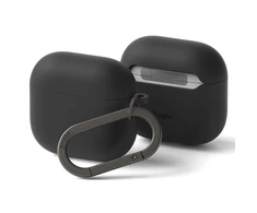 Apple AirPods 4 Ringke silikoninis dėklas jūsų ausinėms juodos spalvos