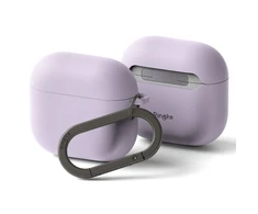 Apple AirPods 4 Ringke silikoninis dėklas jūsų ausinėms violetinės spalvos
