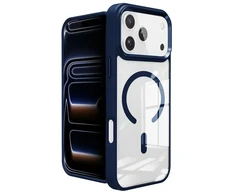 Dėklas ROAR futerał MAG BUMPER kompatybilny su MagSafe do IPHONE 18 Pro Max / 17 Pro Max mėlyna