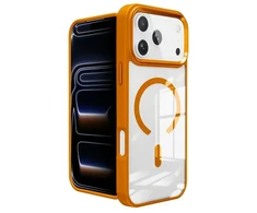 Dėklas ROAR case MAG BUMPER compatible with MagSafe for IPHONE 18 Pro Max / 17 Pro Max oranžinis