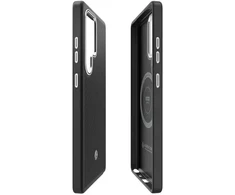 Dėklas Samsung by Spigen Enzo Aramid phone case for Samsung Galaxy S25 Ultra (S938) juodas sidabrinis