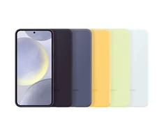 Dėklas „Samsung Galaxy S24+“ silikoninis dangtelis, violetinis