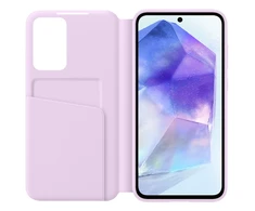 ZA556CVEGWW „Smart View“ piniginės dėklas, skirtas „Samsung Galaxy A55“, levandų spalvos (levandų spalvos)