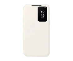 ZS711CWE Smart View piniginės dėklas Samsung Galaxy S23 FE, Baltas