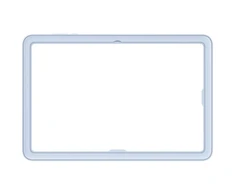 JX930CL Frame Cover Samsung Galaxy Tab S11 Ultra, Mėlyna