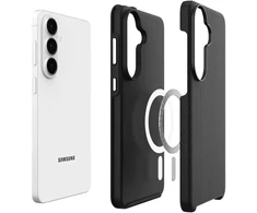 Dėklas 3mk Fortis MagCase, skirtas Samsung Galaxy S26 FE – juodos spalvos