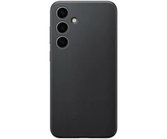 Dėklas Samsung Galaxy S24+ Vegan odinis dangtelis Juodas