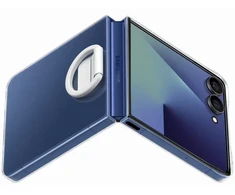 Dėklas Samsung Ring Clear phone case with stand for Samsung Galaxy Z Flip 7 (F766) transparent (Damaged Package) (Pažeista pakuotė)