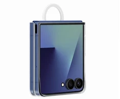 Dėklas Samsung Ring Clear phone case with stand for Samsung Galaxy Z Flip 7 (F766) transparent (Damaged Package) (Pažeista pakuotė)
