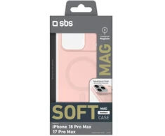 SBS Instinct Mag dėklas iPhone 18 Pro Max / 17 Pro Max, suderinamas su MagSafe – rožinė