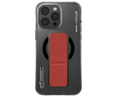 Skinarma dėklas Axon Apple iPhone 16 Pro Max 6.9" Magnetic Charging + Grip Stand juodos spalvos