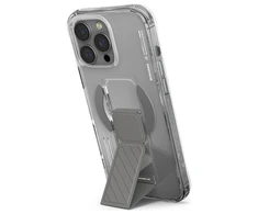 Skinarma dėklas Axon Apple iPhone 16 Pro 6.3" magnetinis įkrovimo ir laikymo stovas, titano spalvos
