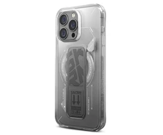 Skinarma dėklas Helio Apple iPhone 16 Pro Max 6.9" Magnetic Charging + Grip Stand titanium