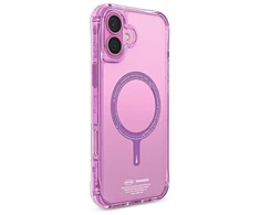 Skinarma dėklas Saido Apple iPhone 16 6.1" Magnetic Charging rožinės spalvos