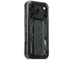 Skinarma Helio dėklas skirtas Apple iPhone 17 Pro Magnetic Charging + Grip Stand Graphite