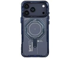 Dėklas Skinarma Magma do iPhone 17 Pro Magnetic Charging mėlyna