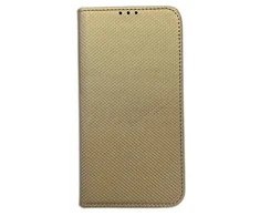 Dėklas Smart Magnet book Apple iPhone 15 Pro Max6.7" aukso spalvos