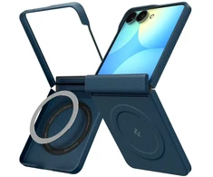 Dėklas Spigen AirSkin Aramid MagSafe Samsung Galaxy Z FLIP 8 NAVY