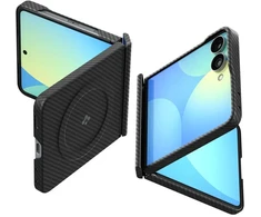 Dėklas Spigen Air Skin Aramid Mag MagSafe do Samsung Galaxy Z Flip8 juoda