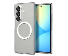 Dėklas Spigen AirSkin Mag MagSafe Samsung Galaxy Z Fold 7 Crystal baltos spalvos ir skaidrus