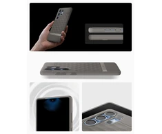 Spigen Caseology Parallax Mag MagSafe Samsung Galaxy S25 Ultra – dėklas telefonui pilkos spalvos