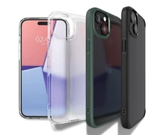 Spigen Crystal Hybrid, navy dėklas telefonui mėlynos spalvos – Apple iPhone 15 Plus