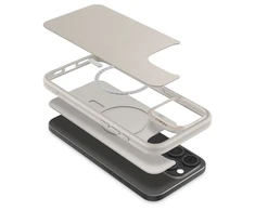 Apple iPhone 16 Pro Max Spigen Cyrill Kajuk MagSafe dėklas jūsų telefonui kreminės spalvos