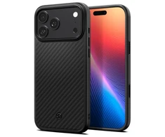 Dėklas Spigen Enzo Aramid "T" MagSafe case for iPhone 17 Pro - juodas
