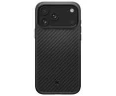 Dėklas Spigen Enzo Aramid "T" MagSafe case for iPhone 17 Pro - juodas