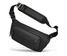 Spigen Klasden Sling Bag, juodos spalvos