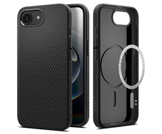 „Spigen Liquid Air MagSafe“ dėklas, skirtas iPhone 16e / 17e – matinis juodas