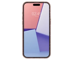 Dėklas Spigen skystųjų kristalų blizgučiai, skirti iPhone 15 Pro Max rožiniam kvarcui