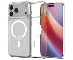 Dėklas „Spigen Liquid Crystal MagSafe“, skaidrus baltas - iPhone 17 Pro Max