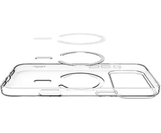 Dėklas Spigen LIQUID CRYSTAL MagSafe iPhone 17 Pro Max / 18 Pro Max SKAIDRUS/Baltas