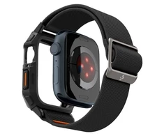 Dėklas Apple Watch 4 / 5 / 6 / 7 / 8 / 9 / SE ( 44 / 45 mm) Spigen Lite Fit ”Pro” juodos spalvos