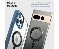Dėklas Spigen OneTap Ring magnetinė plokštelė, anglies raštas