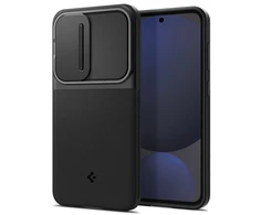 Spigen Optik Armor dėklas skirtas Samsung Galaxy S24 FE – juodos spalvos