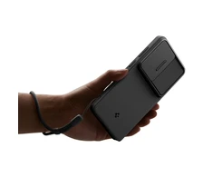 Spigen Optik Armor dėklas skirtas Samsung Galaxy S26 Ultra – juodos spalvos