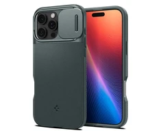 Dėklas Spigen Optik Armor MagSafe, abyss žalias – Apple iPhone 16 Pro