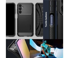 Samsung Galaxy A25 5G Spigen Rugged Armor Matte dėklas telefonui juodos spalvos