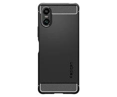 Sony Xperia 10 VI Spigen Rugged Armor Matte dėklas telefonui juodos spalvos