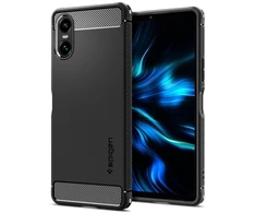 Sony Xperia 10 VI Spigen Rugged Armor Matte dėklas telefonui juodos spalvos