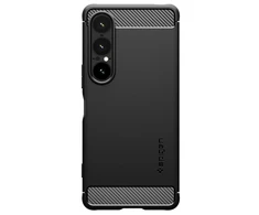 „Spigen Rugged Armor“ dėklas, skirtas „Sony Xperia 1 VII“ - matinis juodas